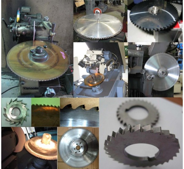 Sharpening the saw blade