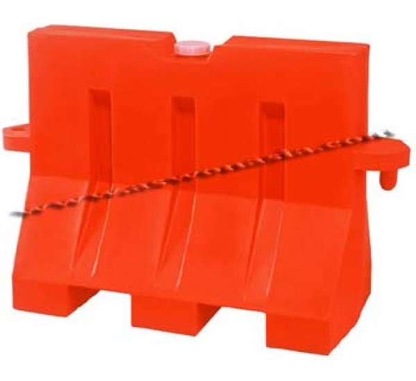 แผงกั้นรถพลาสติกใส่น้ำ ทรงสูง-100cm.