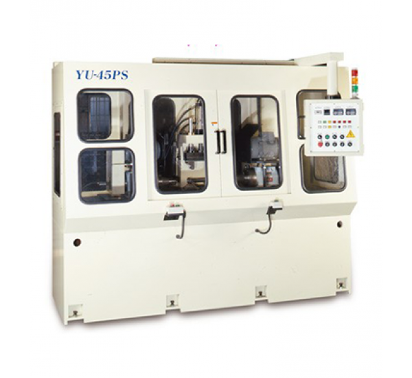 Double-headed forging holes and chamfering machine