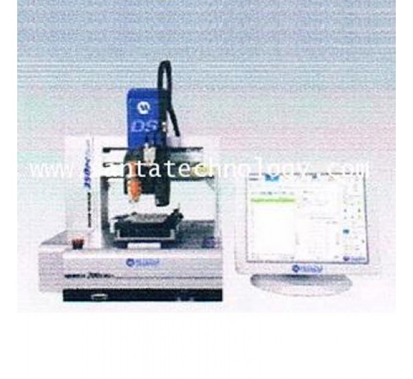Musashi robotic liquid dispensing system with controlled image display