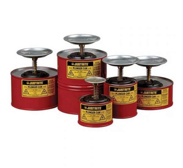 Justrite Plunger Cans