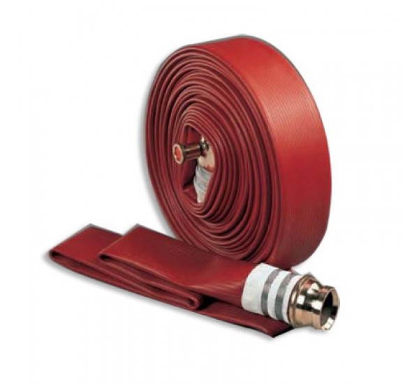 สายส่งน้ำดับเพลิงชนิดยางสังเคราะห์ 3 ชั้น สีแดง