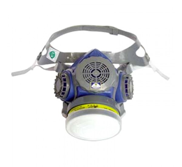 หน้ากากครึ่งหน้าท่อเดี่ยว แบบยางซิลิโคน