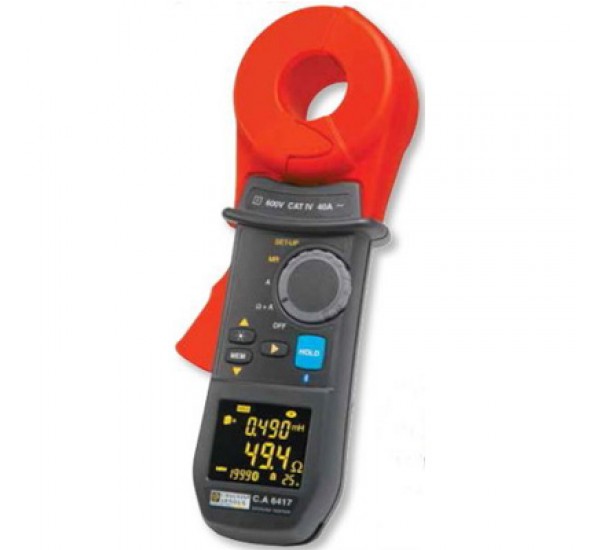 Clamp on ground resistance tester