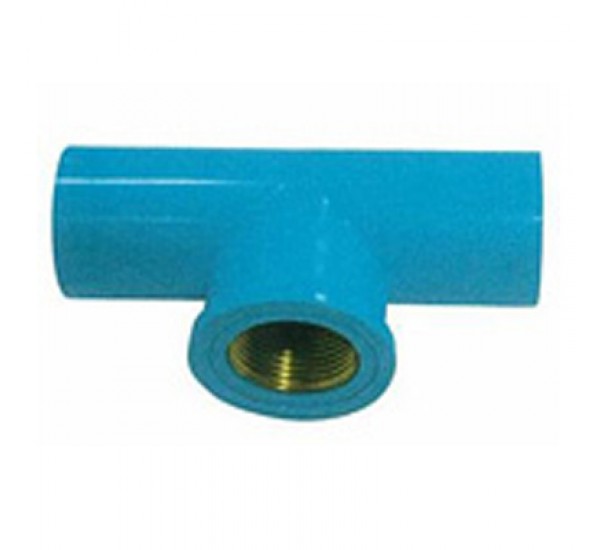 สามทางเกลียวในทองเหลือง-หนา ฟ้า