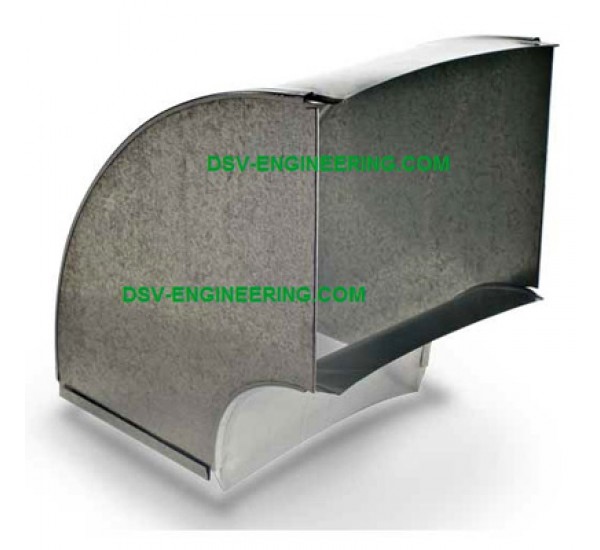 EL : 90 Angle Rectangular (ท่อเหลี่ยม 90 องศา)