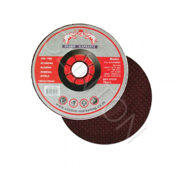 แผ่นขัด 7 นิ้ว รุ่นหนา ตราช้างคู่