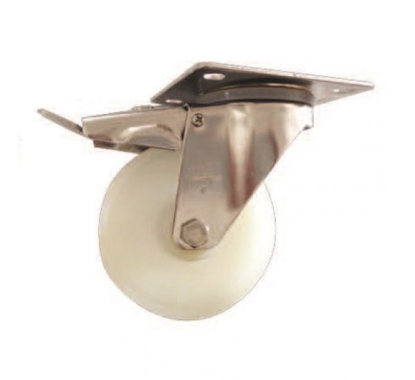 ลูกล้อไนล่อนขาสแตนเลส สตีล รุ่นงานเบา