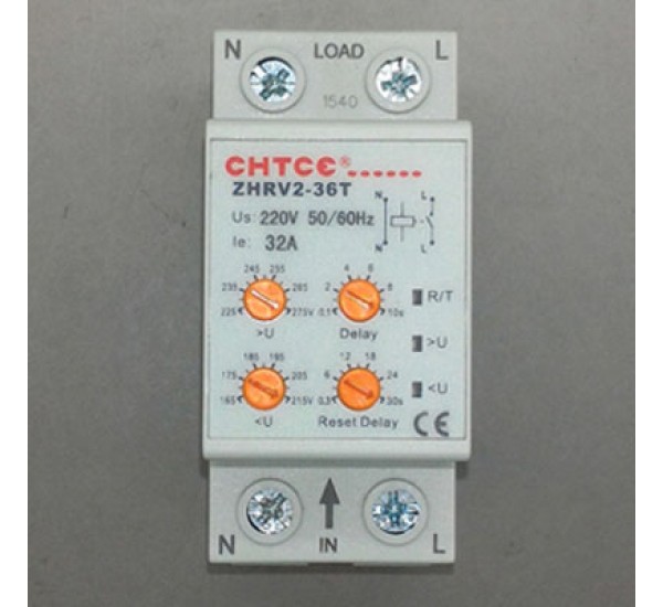 เครื่องป้องกันไฟตกไฟเกิน ยี่ห้อ CHTCE