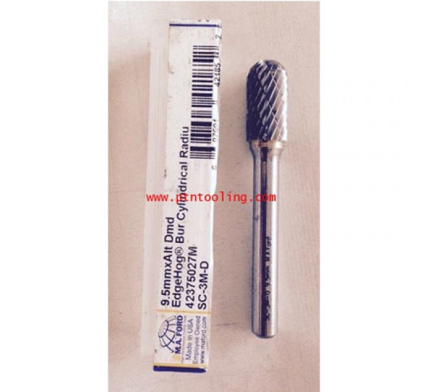 ลูกขัดคาร์ไบด์ แกน6 โต 9.5 มม ทรงกระบอกหัวมน