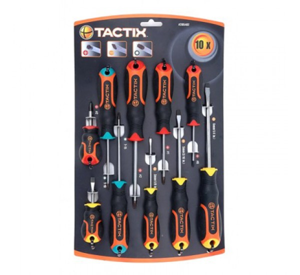 10 PC SCREWDRIVER SET TACTIX