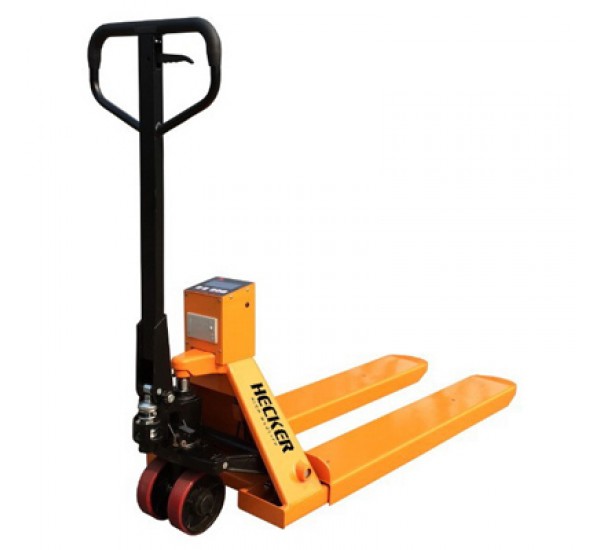 รถยกลากพาเลท Hand Lift มีตาชั่ง ยี่ห้อ HECKER