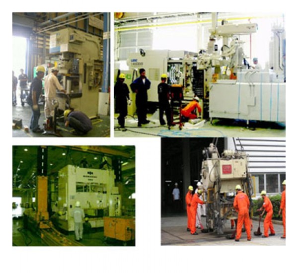 งานให้บริการ ด้านขนย้าย และติดตั้งเครื่องจักร