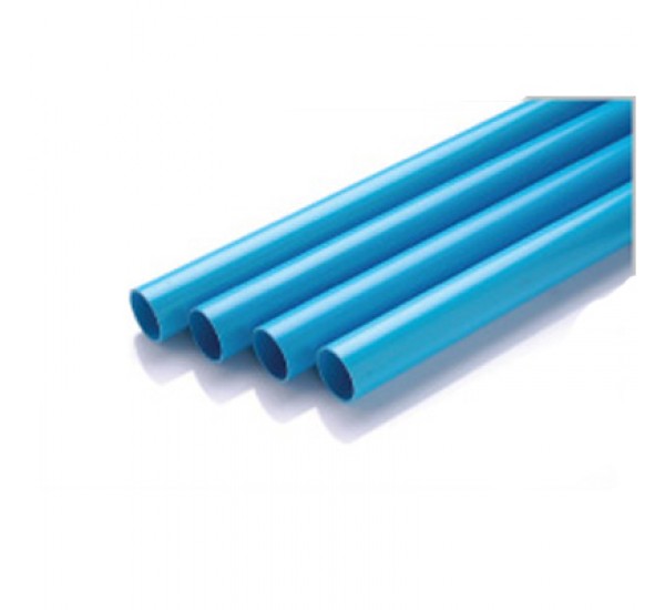 ท่อพลาสติก PVC และอุปกรณ์พีวีซีสีฟ้า ตราช้าง
