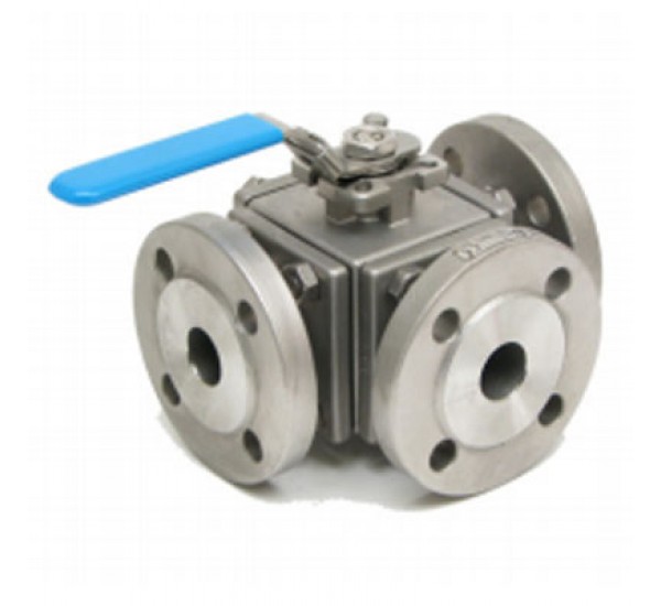 3/2-way ball valve with flange Type MKP