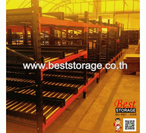 ชั้นจัดเก็บพาเลท Heavy Roller Racking System