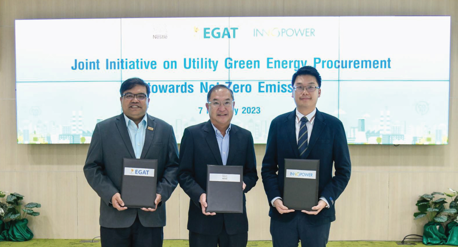 เนสท์เล่ – กฟผ. – อินโนพาวเวอร์ นำร่องใช้ไฟฟ้าสีเขียวในอุตฯอาหาร