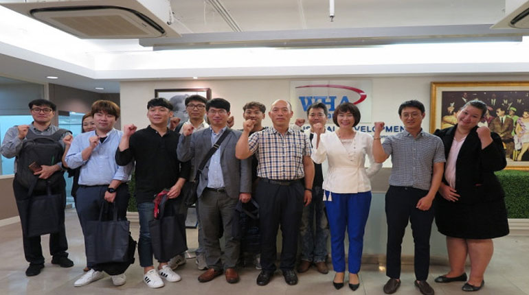 ดับบลิวเอชเอ ต้อนรับคณะเจ้าหน้าที่เกาหลี
